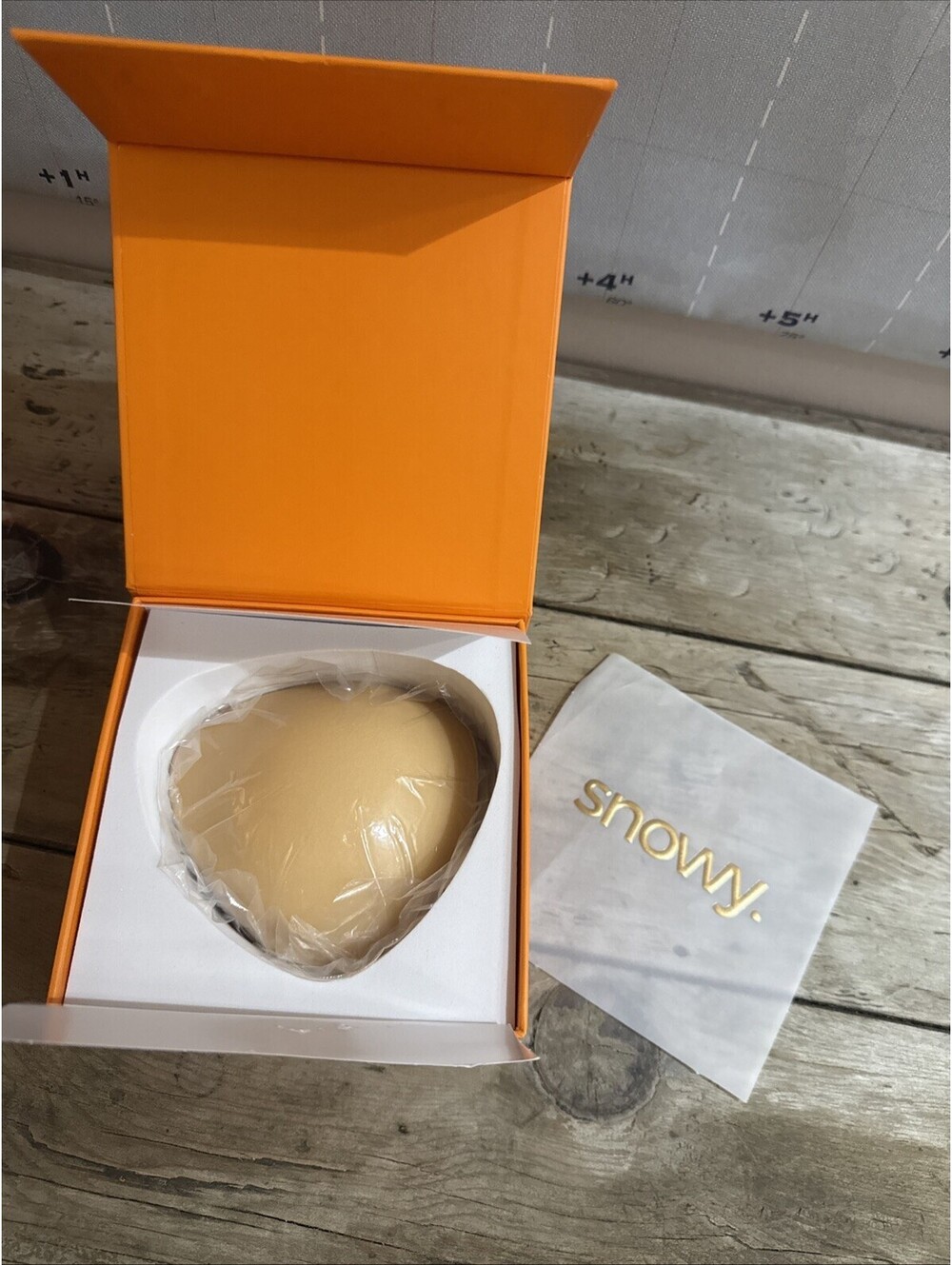 SNOWY Sticky Bra Inserts Instant Breast Lift, Washable Reusable - size A - Beige